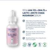 Rena AHA 10% + BHA 2% + Lactic + Artic Age Mushroom Serum