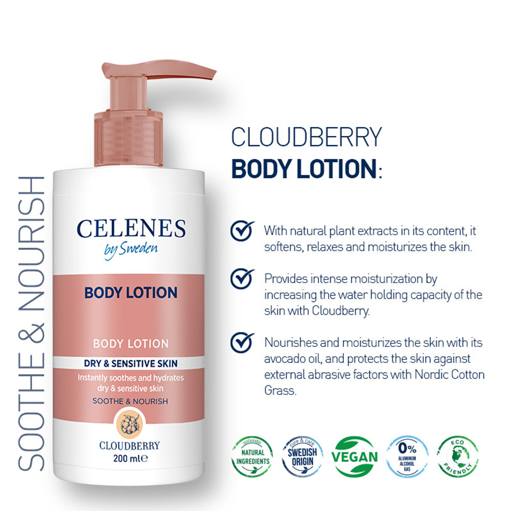 Cloudberry Body Lotion - Droge/Gevoelige Huid