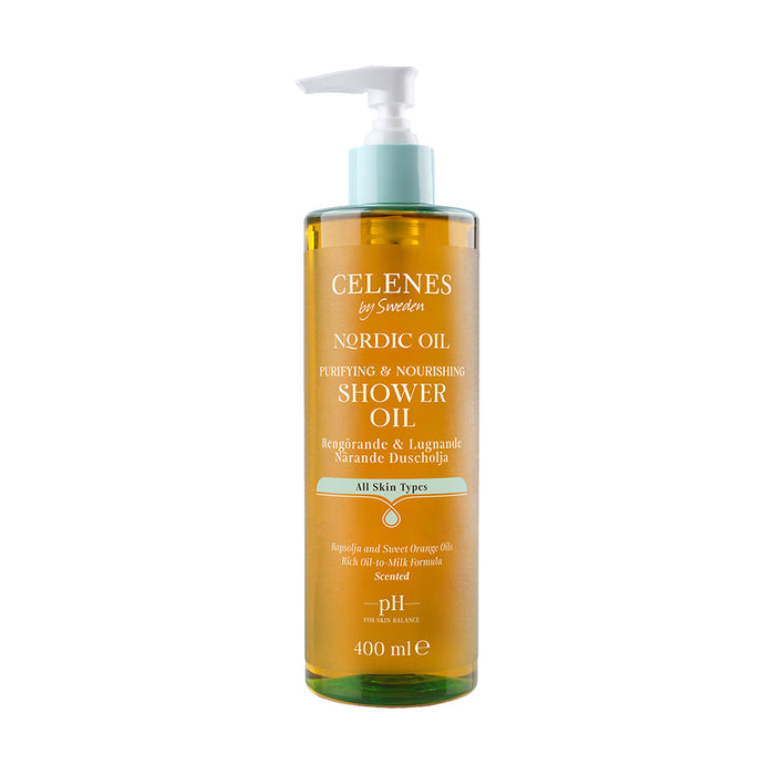 Nordic Oil Nourishing Shower Oil Scented All Skin Types, 400 ml